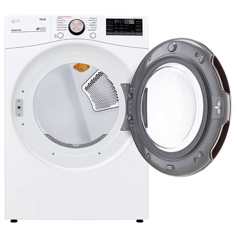7.4 cu.ft. Ultra Large Capacity  Gas Dryer with Sensor Dry, Truesteam Technology and Wi-Fi Connectivity, Black Steel
