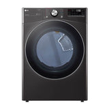 7.4 cu.ft. Ultra Large Capacity  Gas Dryer with Sensor Dry, TurboSteam Technology and Wi-Fi Connectivity, Black Steel