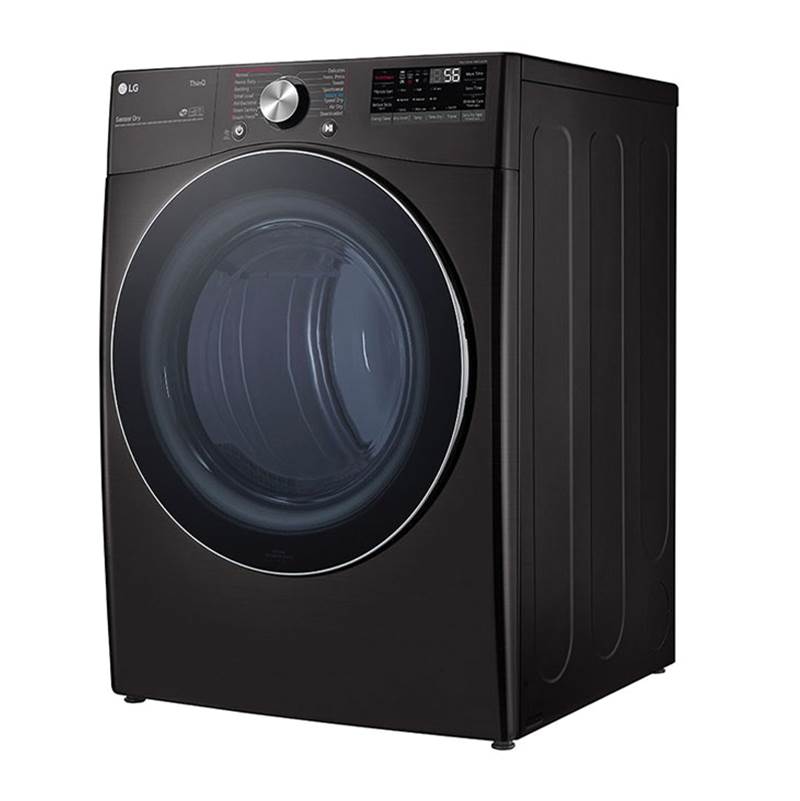 7.4 cu.ft. Ultra Large Capacity  Gas Dryer with Sensor Dry, TurboSteam Technology and Wi-Fi Connectivity, Black Steel