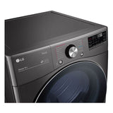 7.4 cu.ft. Ultra Large Capacity  Gas Dryer with Sensor Dry, TurboSteam Technology and Wi-Fi Connectivity, Black Steel