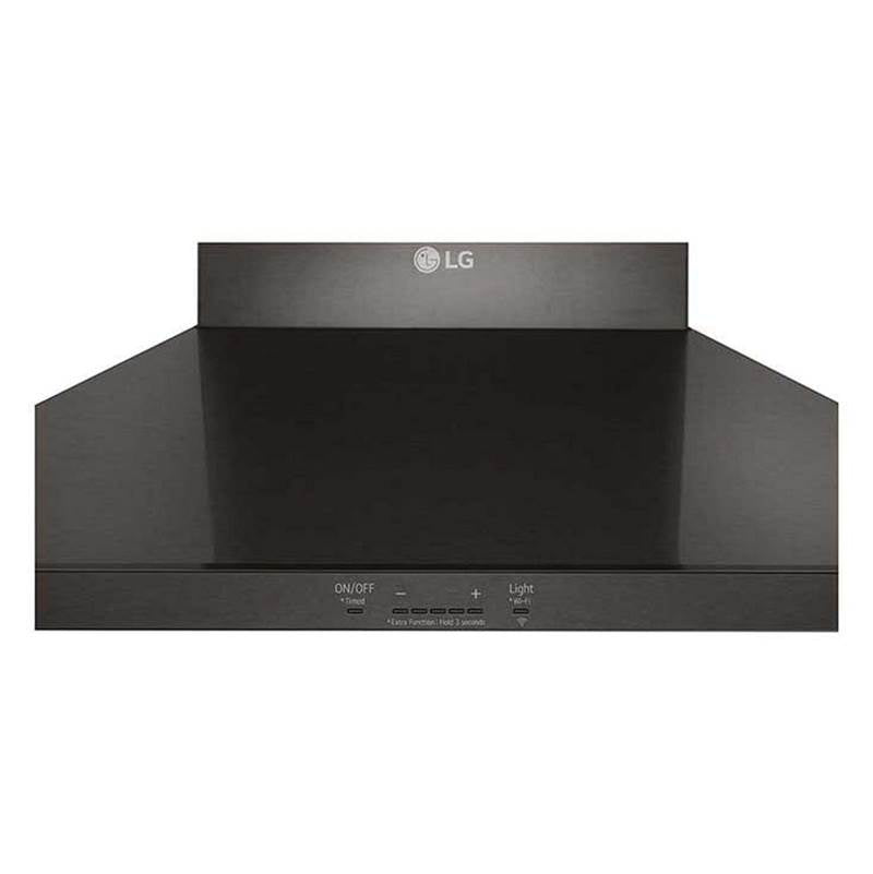 LG 30'' Wall Mount Chimney Hood, Black Stainless Steel