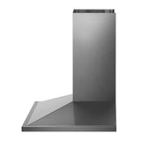 LG 30'' Wall Mount Chimney Hood, Black Stainless Steel