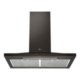 LG 36'' Wall Mount Chimney Hood, Black Stainless Steel
