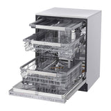Top Control with towel bar, 44dB, TrueSteam, 3rd Rack (Fixed), Glide Rail, Fingerprint Resistant Stainless Steel
