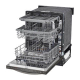 Top Control with Towel Bar, TrueSteam, 46 dB, Smart Wi-Fi, QuadWash, Dynamic Dry, 3rd Rack, PrintProof Black Stainless Steel
