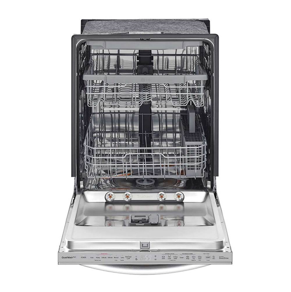 Top Control with Towel Bar, TrueSteam, 46 dB, Smart Wi-Fi, QuadWash, Dynamic Dry, 3rd Rack, PrintProof Black Stainless Steel