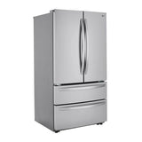 23 cu.ft. 4-Door French Door, Counter Depth, Double Freezer, Internal Water, PrintProof Stainless Steel