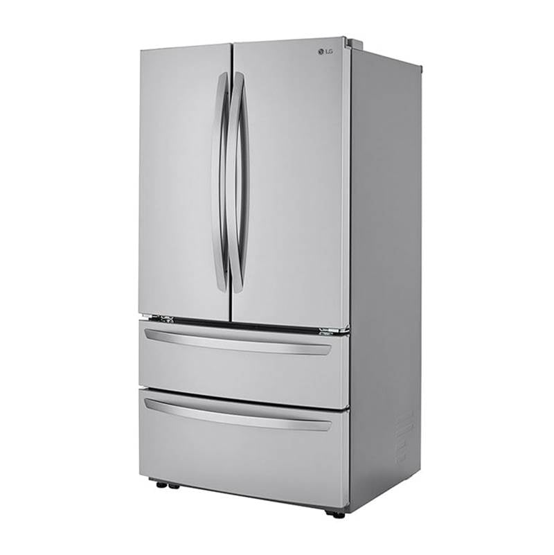 23 cu.ft. 4-Door French Door, Counter Depth, Double Freezer, Internal Water, PrintProof Stainless Steel