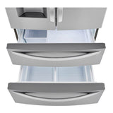 22 cu.ft. 4 Door French Door, Counter Depth, Double Freezer, Print Proof Stainless Steel