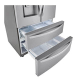 22 cu.ft. 4 Door French Door, Counter Depth, Double Freezer, Print Proof Stainless Steel