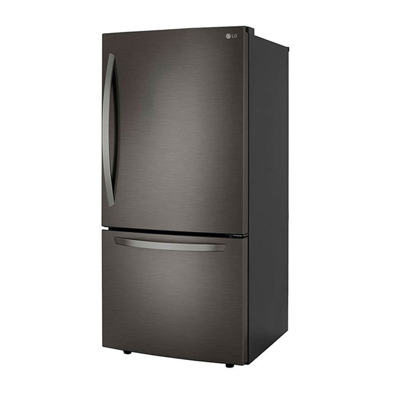 26 cu.ft. 2 Door Bottom-Mount Refrigerator, 33'' Width, Freezer Pull Drawer, Door Cooling, Black Stainless Steel