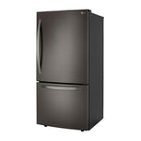 26 cu.ft. 2 Door Bottom-Mount Refrigerator, 33'' Width, Freezer Pull Drawer, Door Cooling, Black Stainless Steel