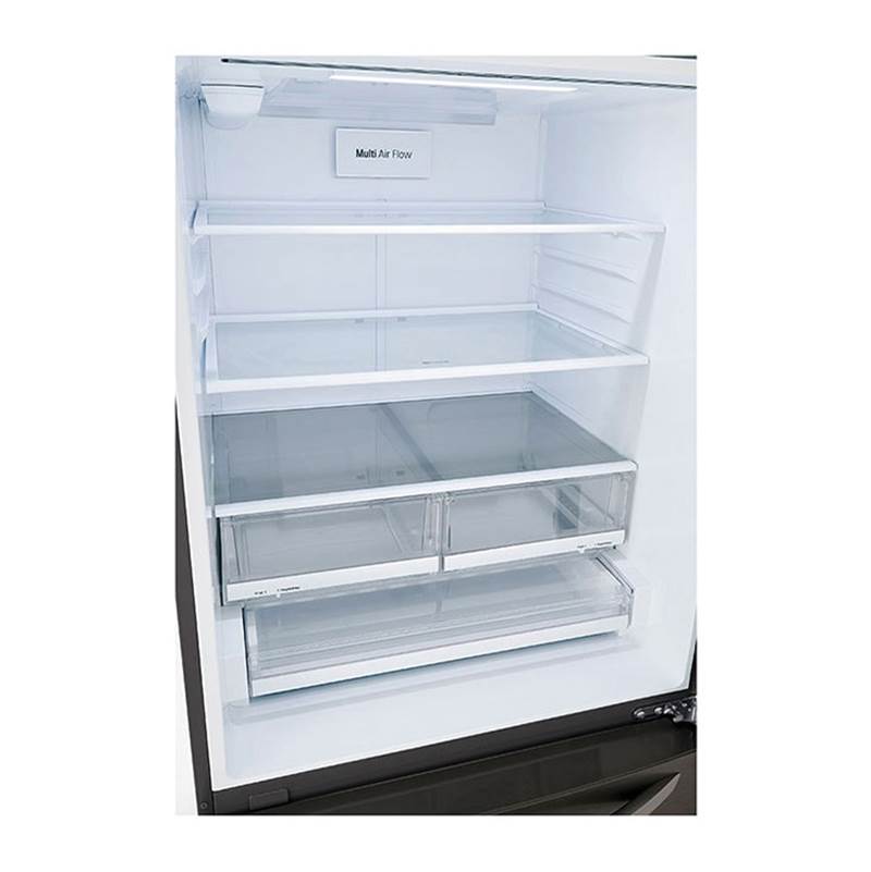 26 cu.ft. 2 Door Bottom-Mount Refrigerator, 33'' Width, Freezer Pull Drawer, Door Cooling, Black Stainless Steel