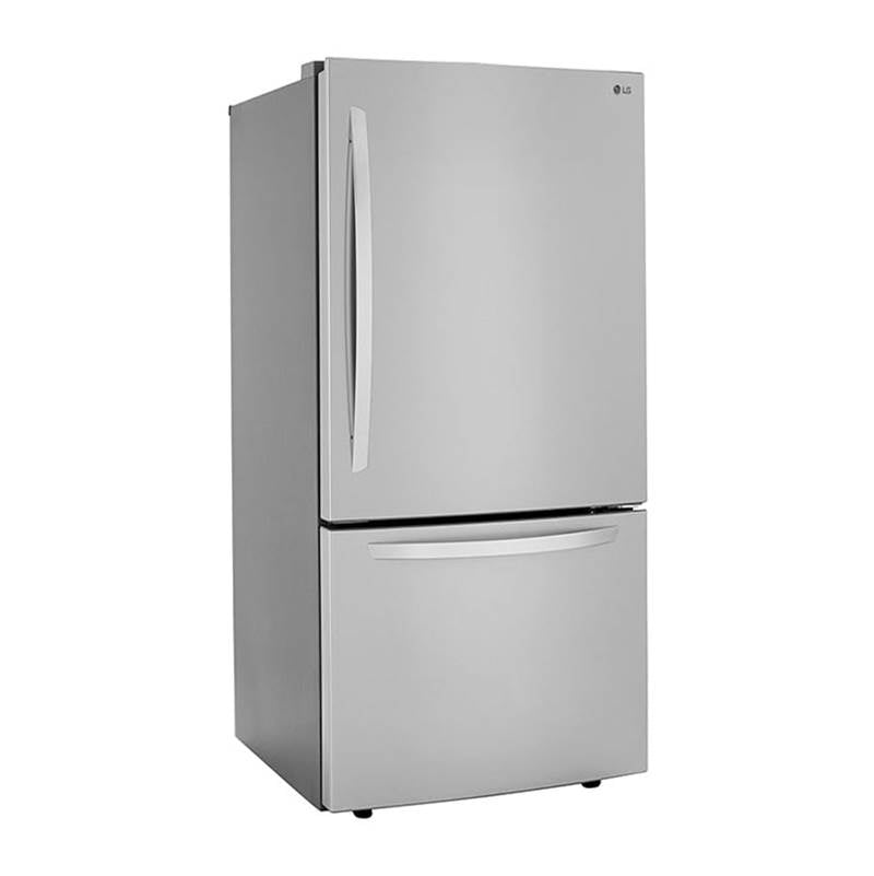 26 cu.ft. 2 Door Bottom-Mount Refrigerator, 33'' Width, Freezer Pull Drawer, Door Cooling, Black Stainless Steel