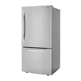 26 cu.ft. 2 Door Bottom-Mount Refrigerator, 33'' Width, Freezer Pull Drawer, Door Cooling, Black Stainless Steel