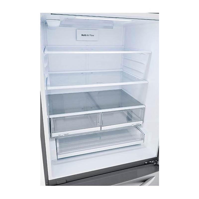 26 cu.ft. 2 Door Bottom-Mount Refrigerator, 33'' Width, Freezer Pull Drawer, Door Cooling, Black Stainless Steel
