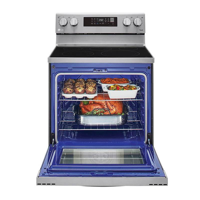 6.3 cu ft. Smart Wi-Fi Enabled Fan Convection Electric Range with Air Fry and EasyClean