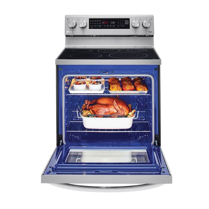 6.3 cu ft. Smart Wi-Fi Enabled True Convection InstaView Electric Range with Air Fry