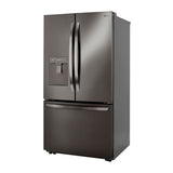 29 cu.ft.  3 Door Refrigerator, Water Only Dispenser, Black Stainless Steel