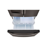 29 cu.ft.  3 Door Refrigerator, Water Only Dispenser, Black Stainless Steel