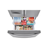 29 cu.ft.  3 Door Refrigerator, Water Only Dispenser, Black Stainless Steel