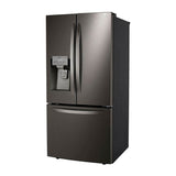 ADA Compliant, 25 cu.ft. 3-Door French Door, 33'' Standard Depth, Ice and Water Dispenser, Slim Door Ice, PrintProof Black Stainless Steel