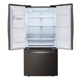 ADA Compliant, 25 cu.ft. 3-Door French Door, 33'' Standard Depth, Ice and Water Dispenser, Slim Door Ice, PrintProof Black Stainless Steel
