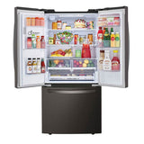 ADA Compliant, 25 cu.ft. 3-Door French Door, 33'' Standard Depth, Ice and Water Dispenser, Slim Door Ice, PrintProof Black Stainless Steel