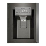 ADA Compliant, 25 cu.ft. 3-Door French Door, 33'' Standard Depth, Ice and Water Dispenser, Slim Door Ice, PrintProof Black Stainless Steel
