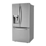 ADA Compliant, 25 cu.ft. 3-Door French Door, 33'' Standard Depth, Ice and Water Dispenser, Slim Door Ice, PrintProof Black Stainless Steel