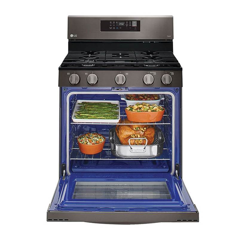 5.8 cu ft. Smart Wi-Fi Enabled Fan Convection Gas Range with Air Fry and EasyClean