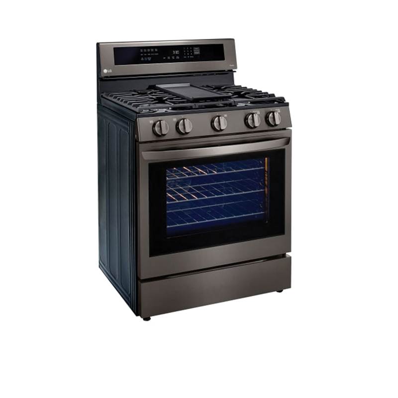 5.8 cu ft. Smart Wi-Fi Enabled True Convection InstaView Gas Range with Air Fry
