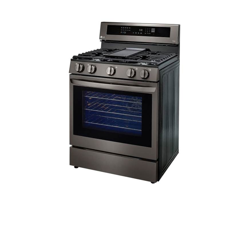 5.8 cu ft. Smart Wi-Fi Enabled True Convection InstaView Gas Range with Air Fry