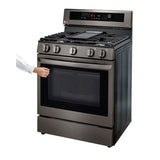 5.8 cu ft. Smart Wi-Fi Enabled True Convection InstaView Gas Range with Air Fry