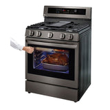 5.8 cu ft. Smart Wi-Fi Enabled True Convection InstaView Gas Range with Air Fry