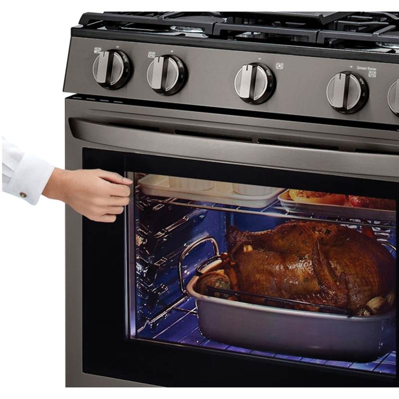 5.8 cu ft. Smart Wi-Fi Enabled True Convection InstaView Gas Range with Air Fry
