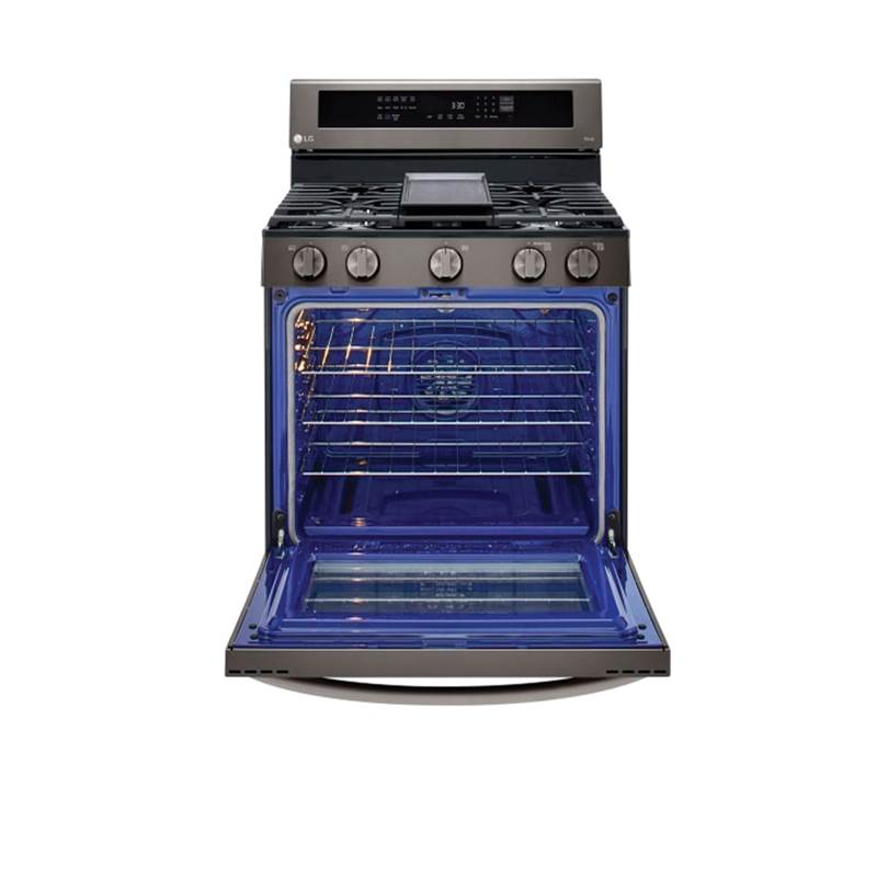 5.8 cu ft. Smart Wi-Fi Enabled True Convection InstaView Gas Range with Air Fry