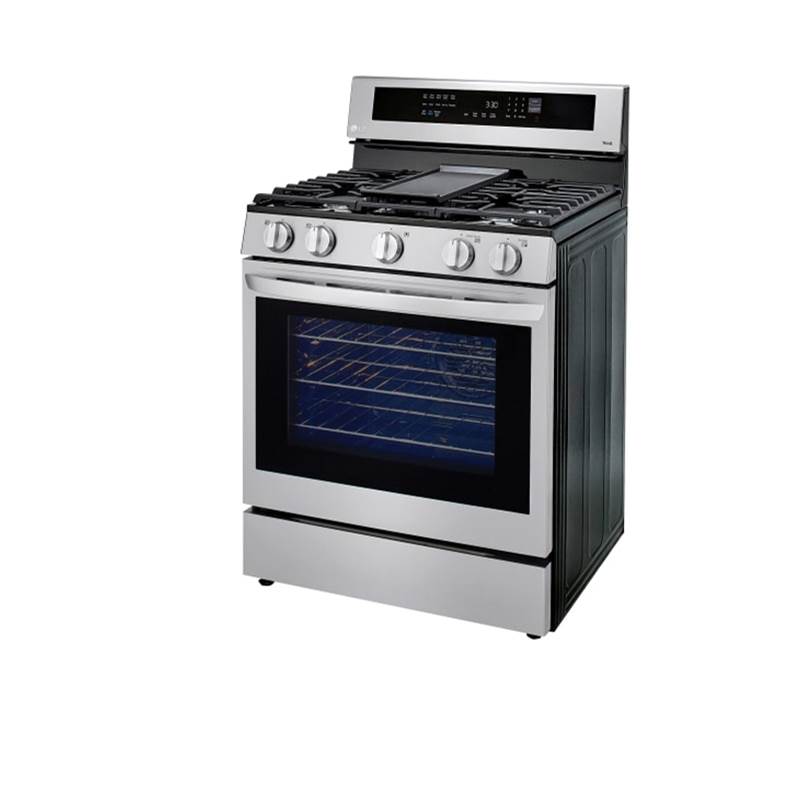 5.8 cu ft. Smart Wi-Fi Enabled True Convection InstaView Gas Range with Air Fry