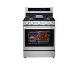 5.8 cu ft. Smart Wi-Fi Enabled True Convection InstaView Gas Range with Air Fry