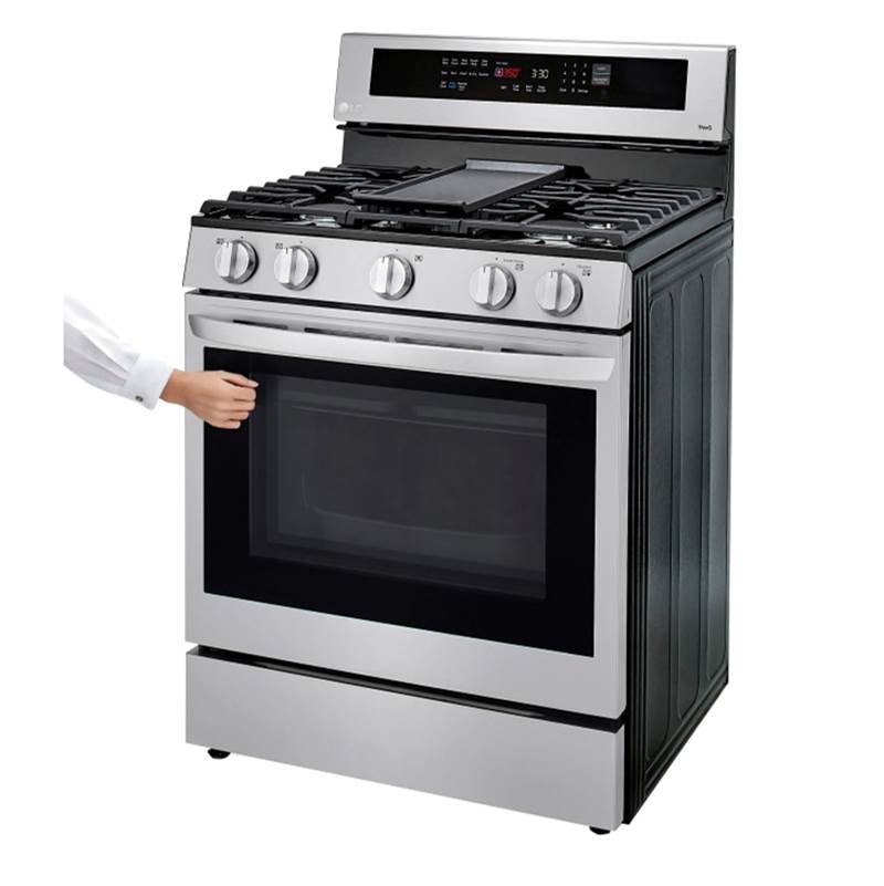 5.8 cu ft. Smart Wi-Fi Enabled True Convection InstaView Gas Range with Air Fry