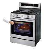 5.8 cu ft. Smart Wi-Fi Enabled True Convection InstaView Gas Range with Air Fry