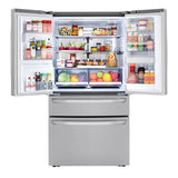 23 cu.ft. 4-Door French Door, Counter Depth, Door-in-Door, Fully Convertible Drawer, PrintProof Stainless Steel