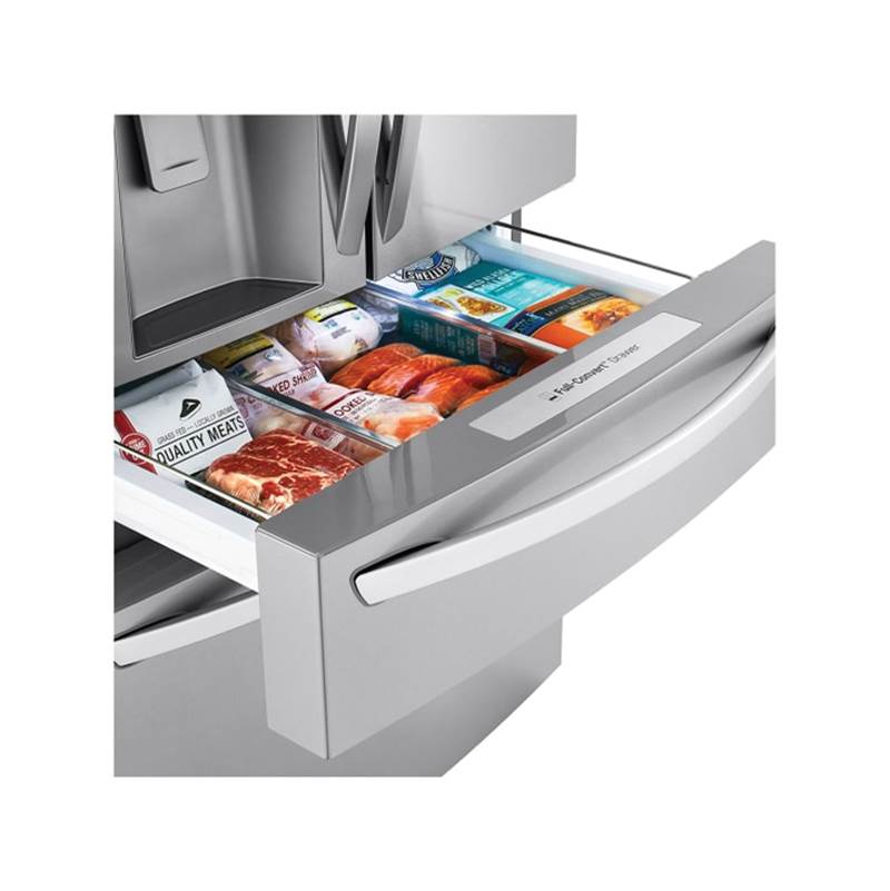 23 cu.ft. 4-Door French Door, Counter Depth, Door-in-Door, Fully Convertible Drawer, PrintProof Stainless Steel