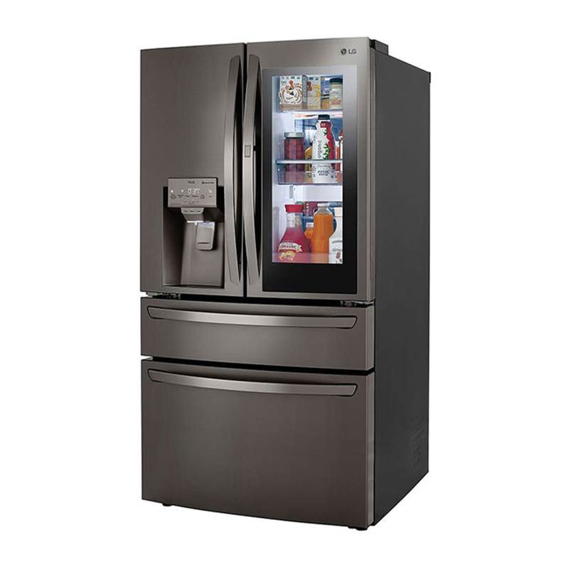 23 cu.ft. 4-Door French Door, Counter Depth, InstaView Door-in-Door, Fully Convertible Drawer, PrintProof Black Stainless Steel