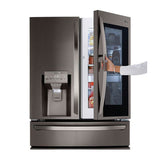 23 cu.ft. 4-Door French Door, Counter Depth, InstaView Door-in-Door, Fully Convertible Drawer, PrintProof Black Stainless Steel