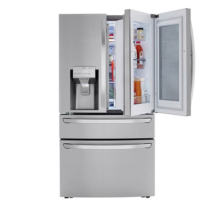 23 cu.ft. 4-Door French Door, Counter Depth, InstaView Door-in-Door, Fully Convertible Drawer, PrintProof Black Stainless Steel