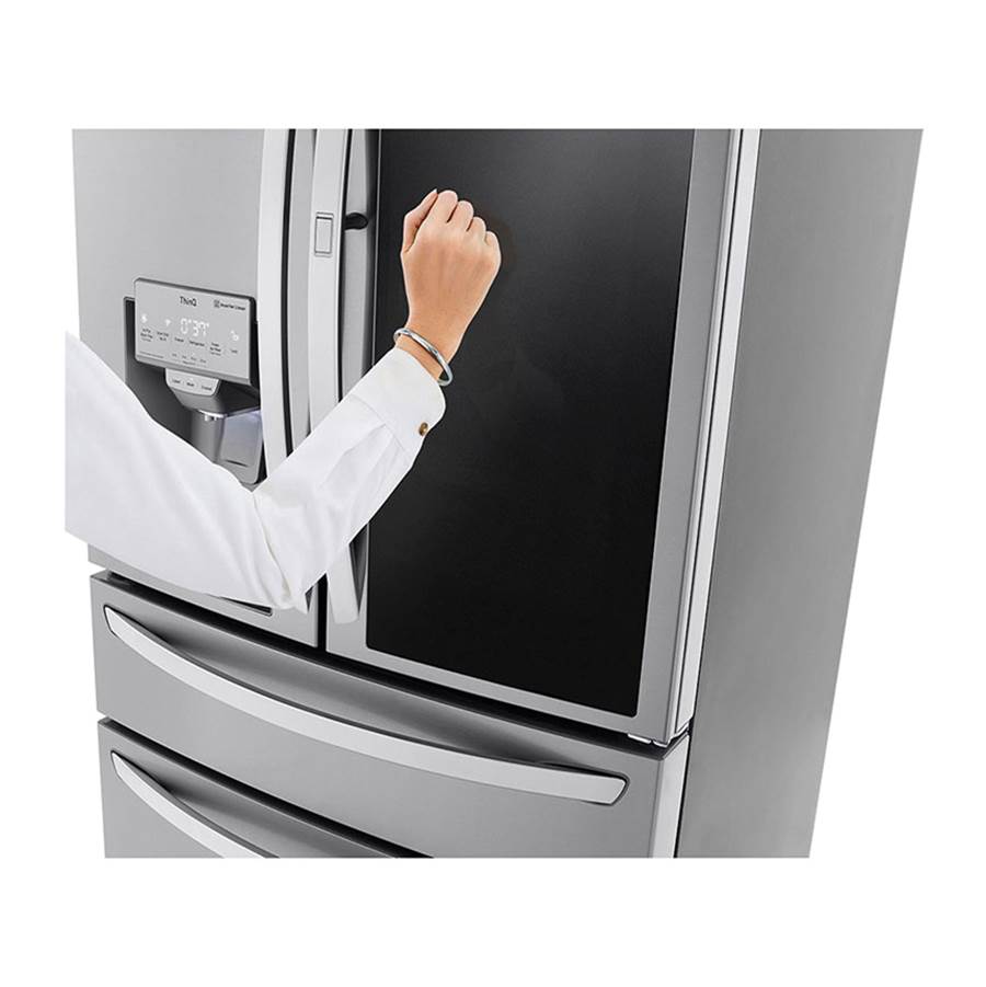 23 cu.ft. 4-Door French Door, Counter Depth, InstaView Door-in-Door, Fully Convertible Drawer, PrintProof Black Stainless Steel