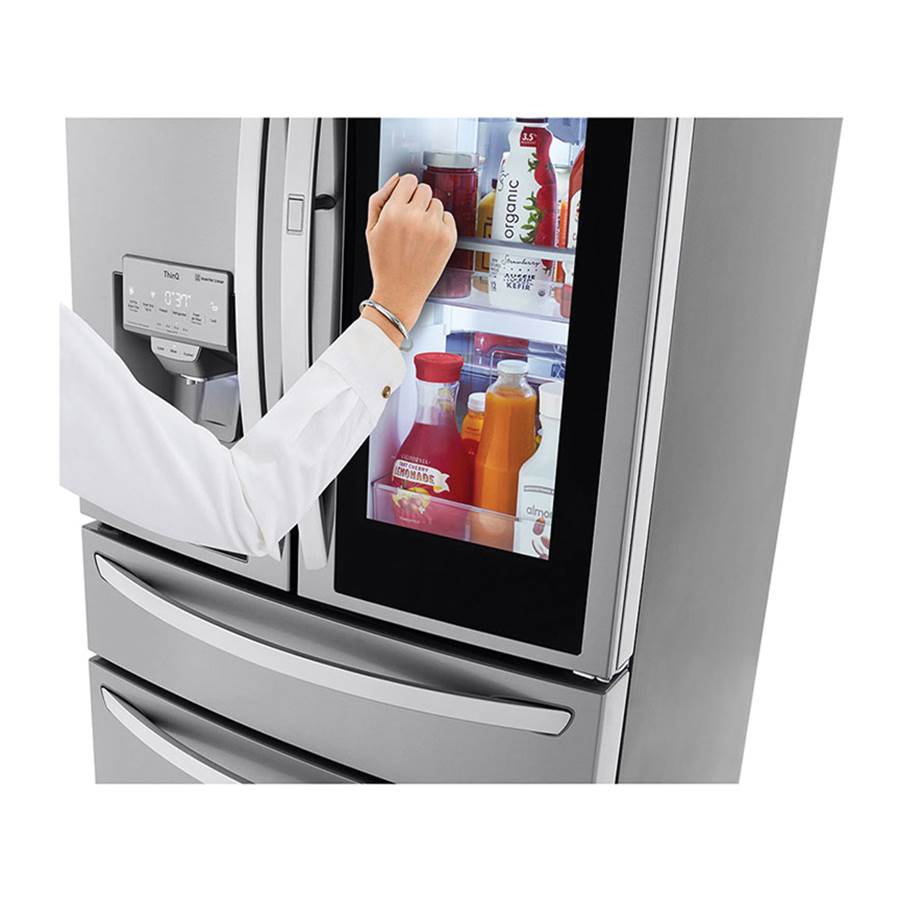 23 cu.ft. 4-Door French Door, Counter Depth, InstaView Door-in-Door, Fully Convertible Drawer, PrintProof Black Stainless Steel