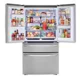 23 cu.ft. 4-Door French Door, Counter Depth, InstaView Door-in-Door, Fully Convertible Drawer, PrintProof Black Stainless Steel