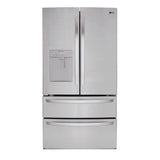 LG Appliances - 4 French Door Refrigerator, 29 cu-ft, External Water Double Freezer, Stainless Steel - Stainless Steel